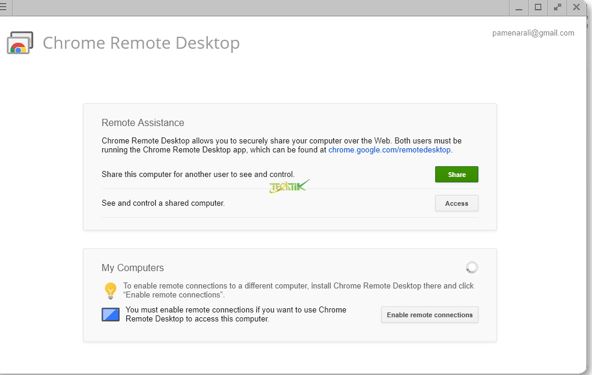 Chrome Remote Desktop