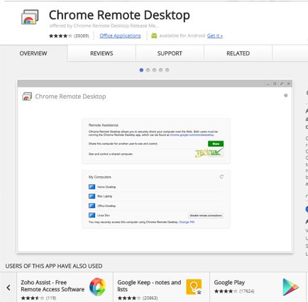 Chrome Remote Desktop